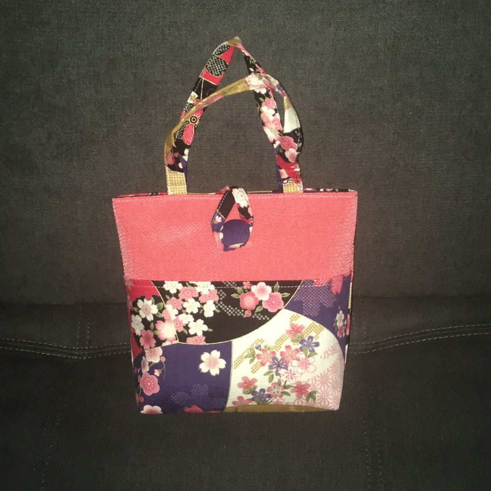 Japanese Kimono Mini Tote (BRAND NEW) - Picture 5 of 9